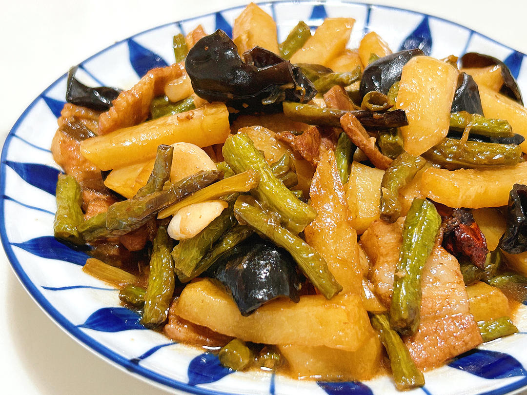 豆角炖土豆极简版💜