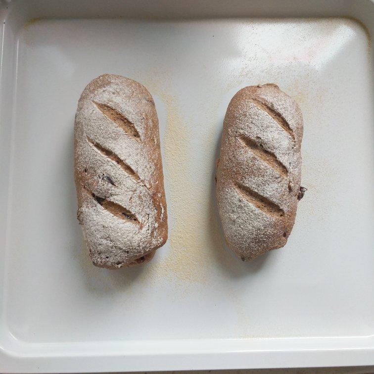 无油无糖全麦果干面包