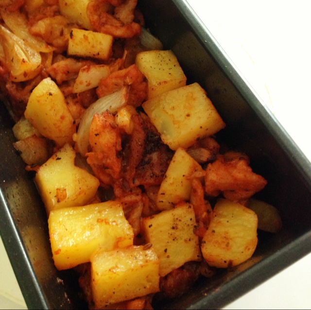 新奥尔良烤鸡腿土豆