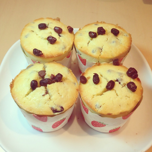 马大丽做的蜜豆麦芬蛋糕