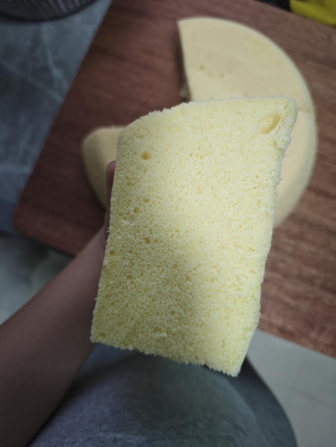 蒸蛋糕，一次成功🍰
