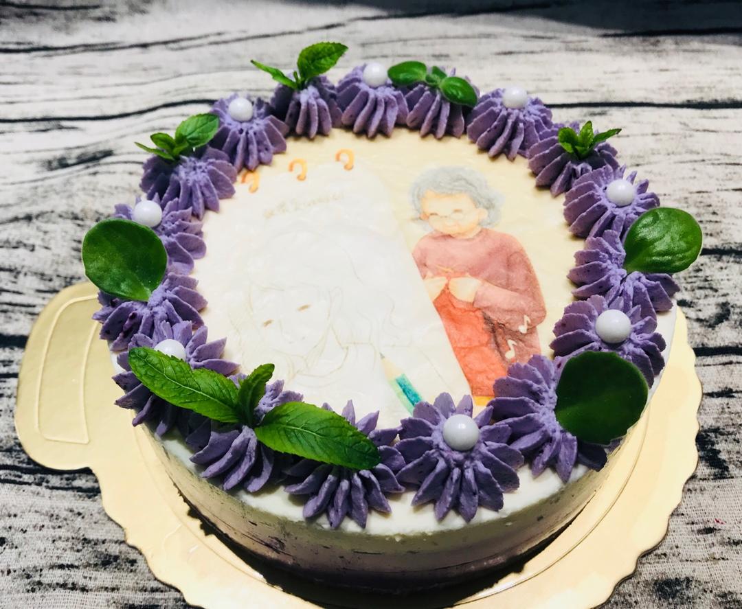 渐变蓝莓冻芝士蛋糕（免烤）