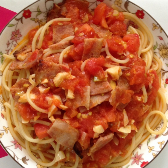 培根番茄意大利面
