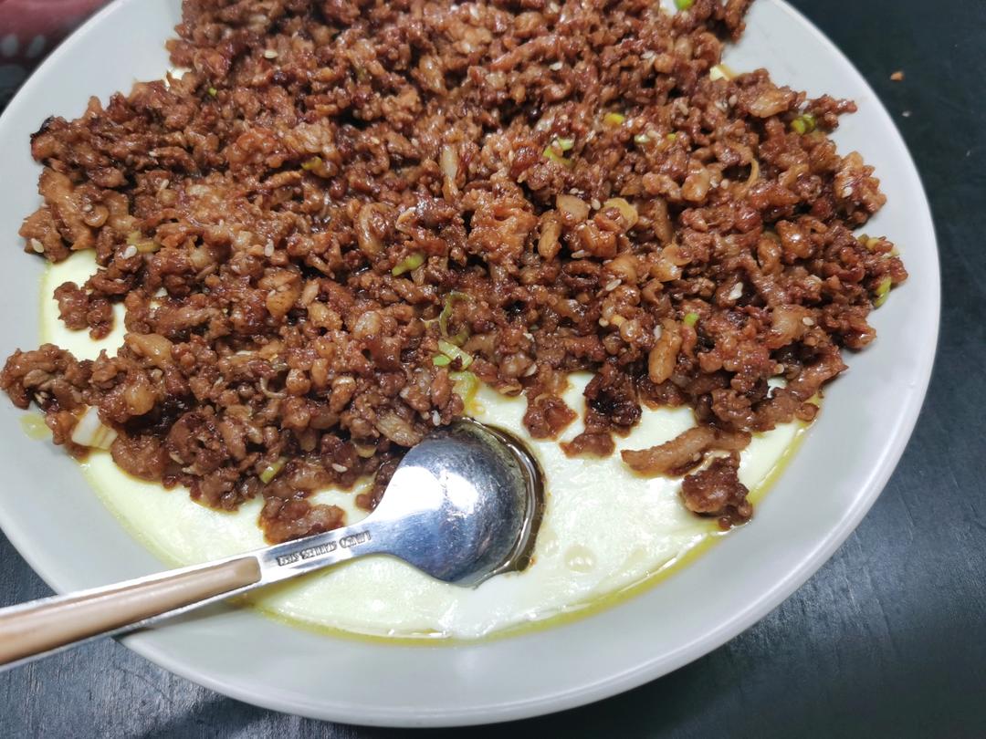 肉末豆腐蒸蛋