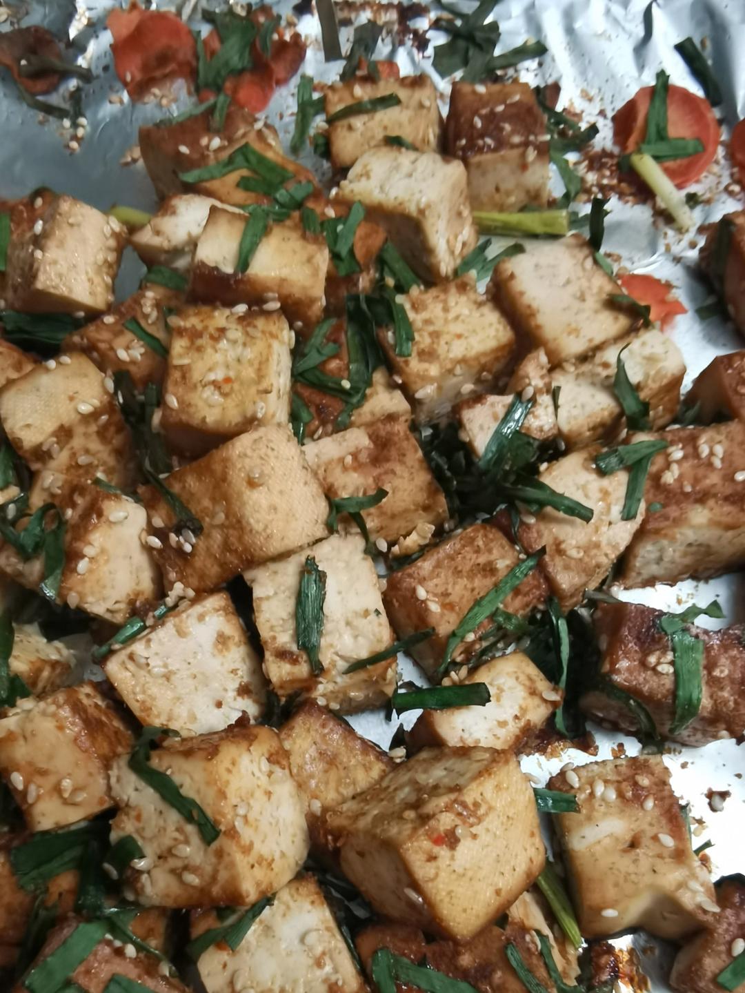 香辣孜然烤豆腐（烤箱版）