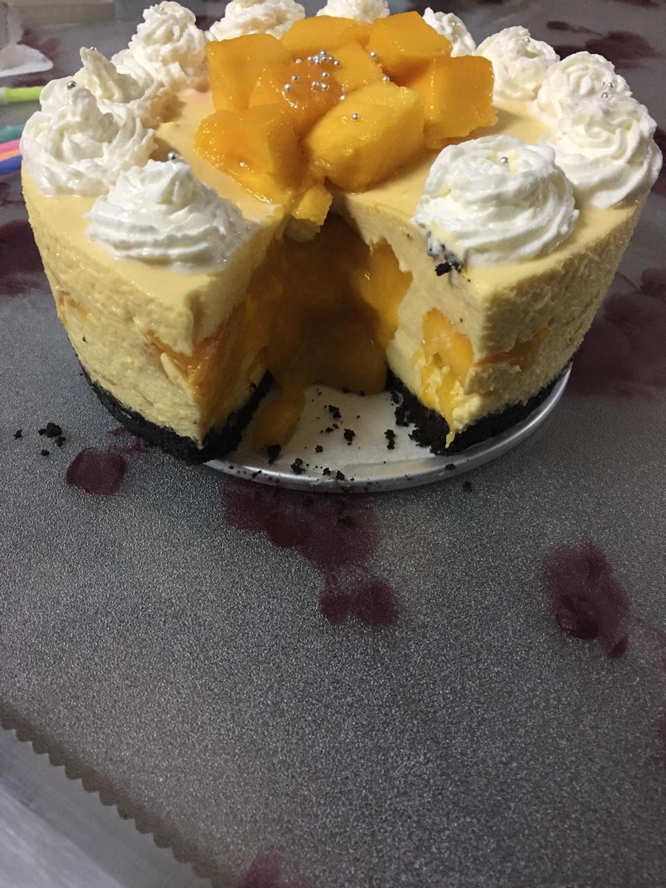 《Tinrry下午茶》教你做芒果流心慕斯（6寸配方）