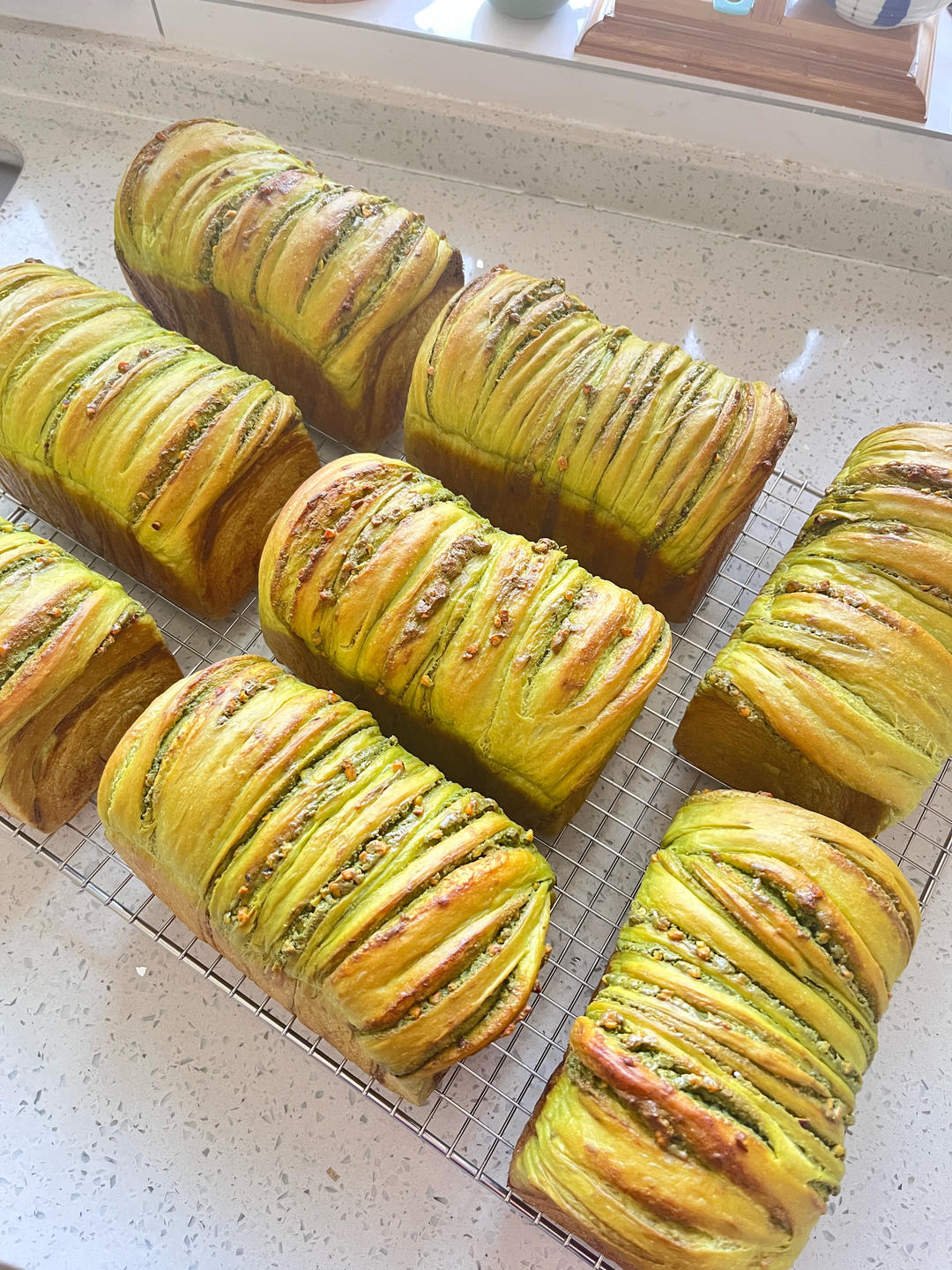 好好吃、好好吃的双倍开心果酱吐司