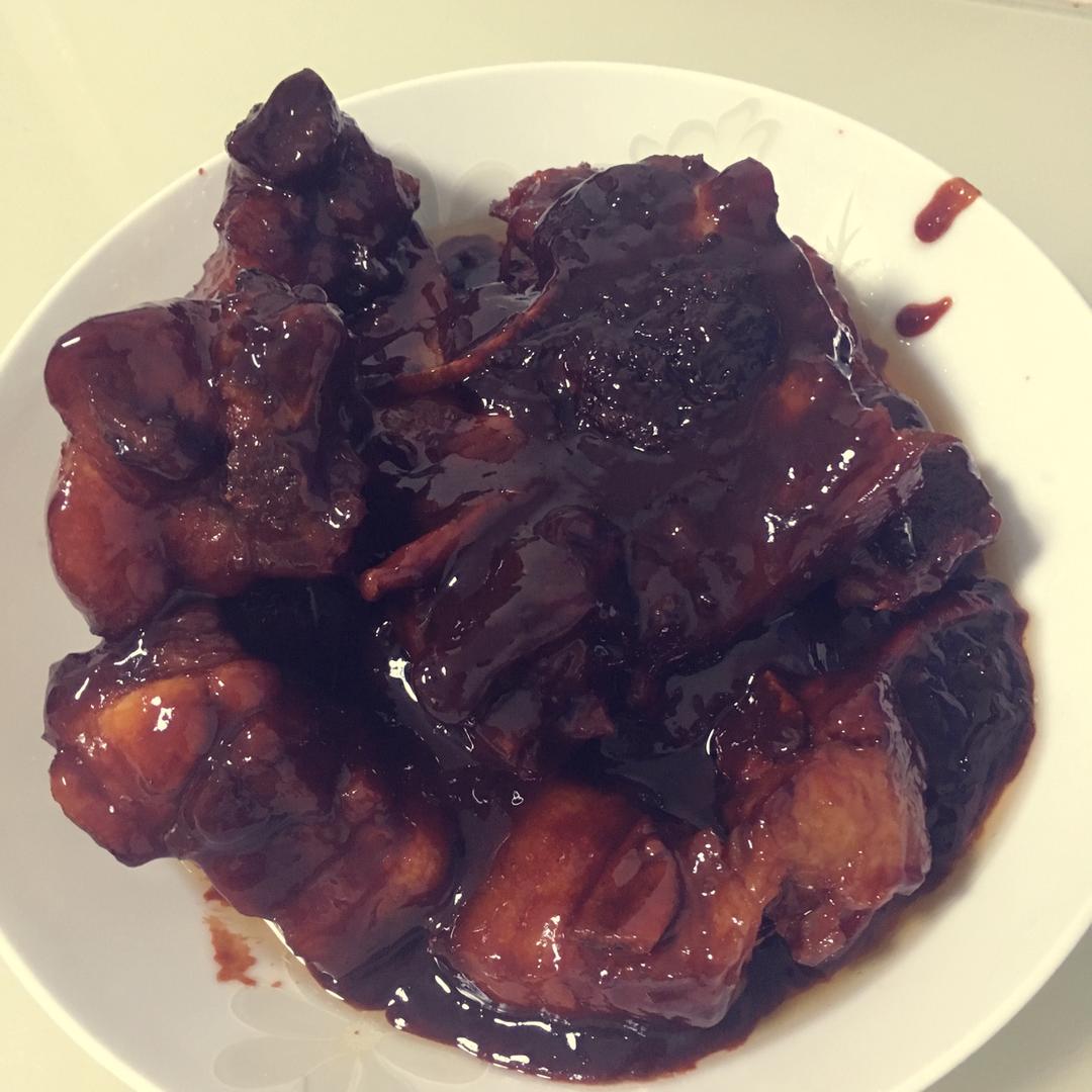 红腐乳烧排骨