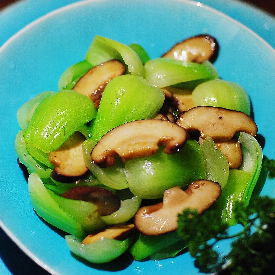 香菇油菜的做法