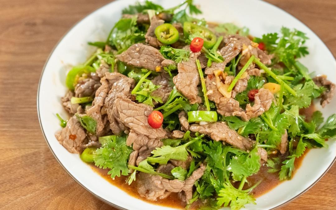 香菜拌牛肉