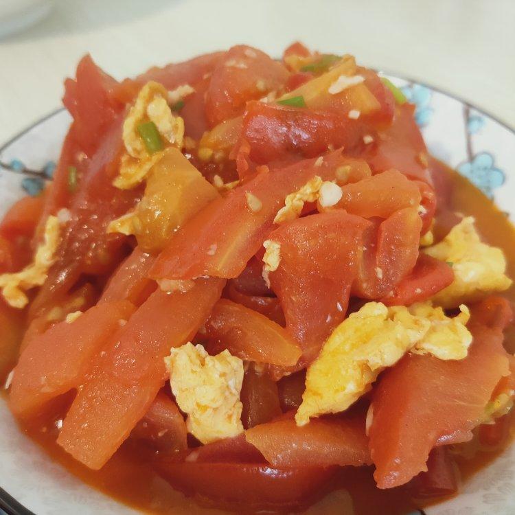 番茄炒鸡蛋（超浓的番茄味）