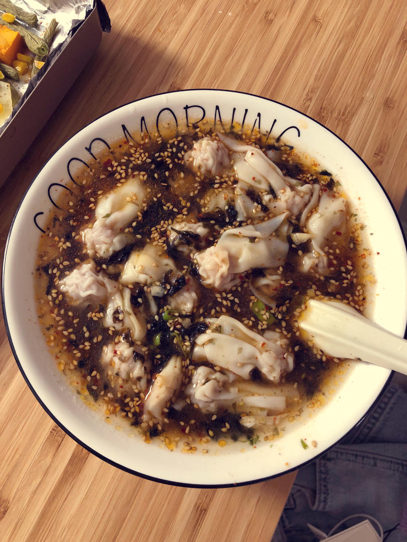 🔥好吃到汤汁都不剩❗️酸汤馄饨❗️