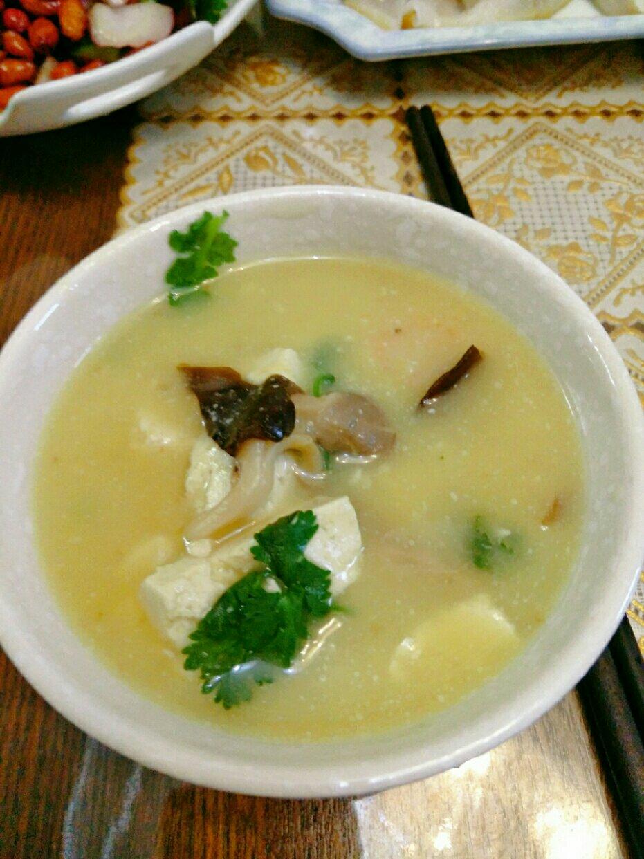 海鲜豆腐南瓜炖