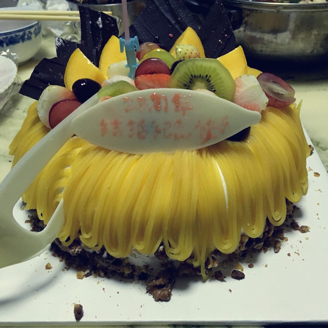 蒙布朗风栗子蛋糕