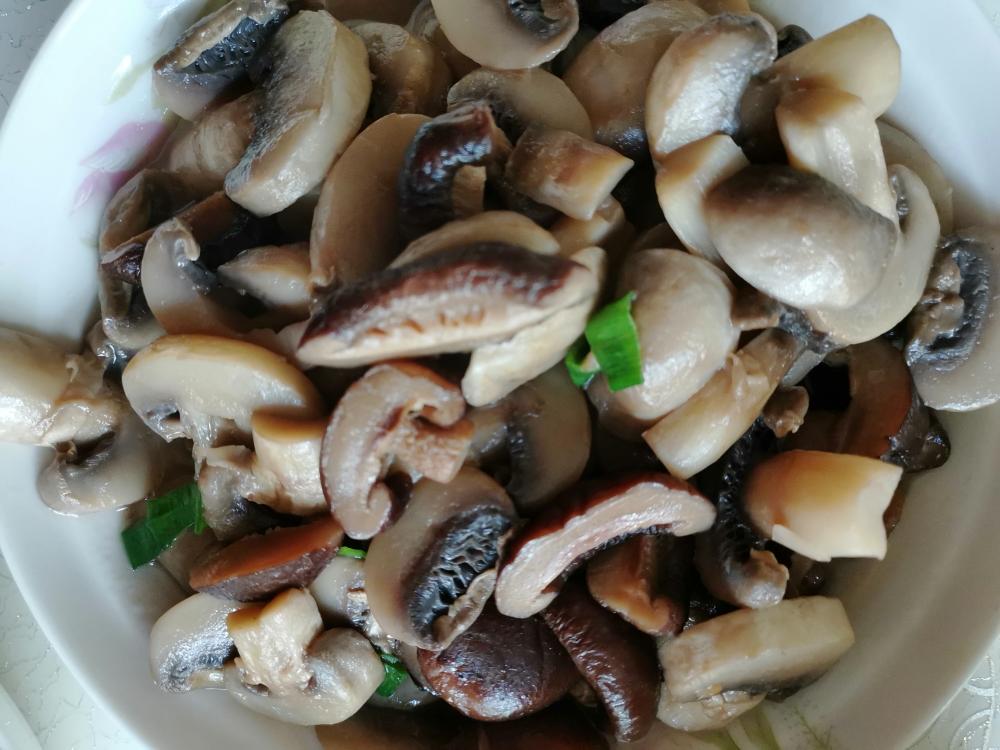 蘑菇炒香菇的做法