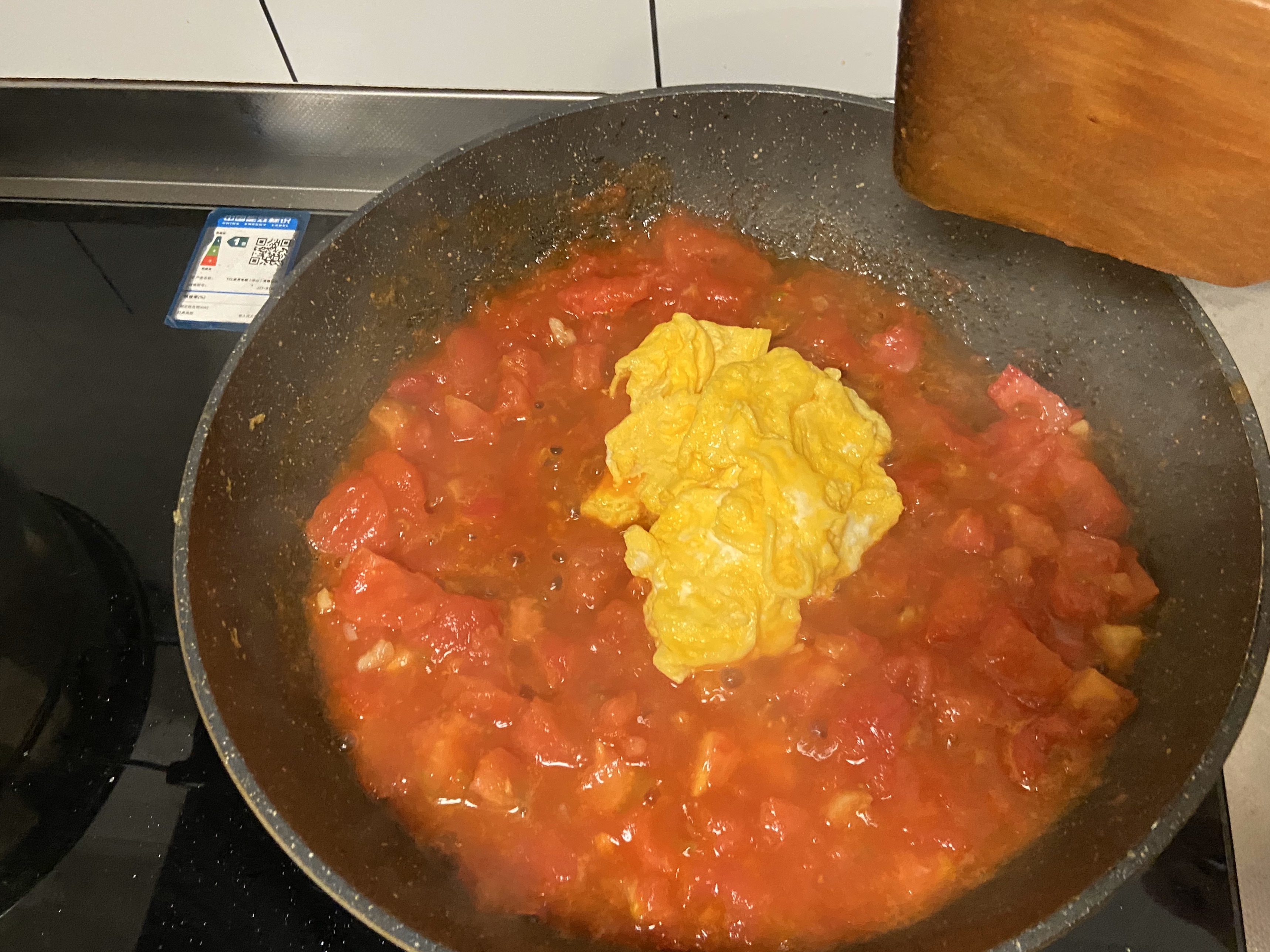 浓郁版番茄炒鸡蛋（包括去皮方法）的做法 步骤11