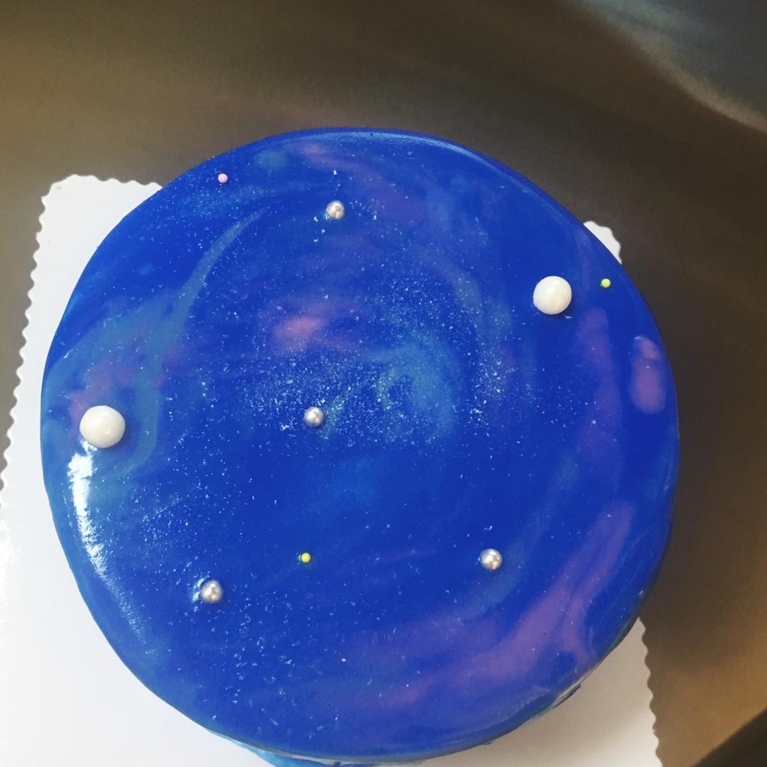 177七七做的星空巧克力蛋糕淋面