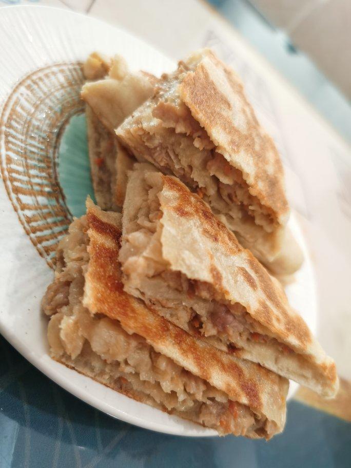 超好吃的老北京千层肉饼
