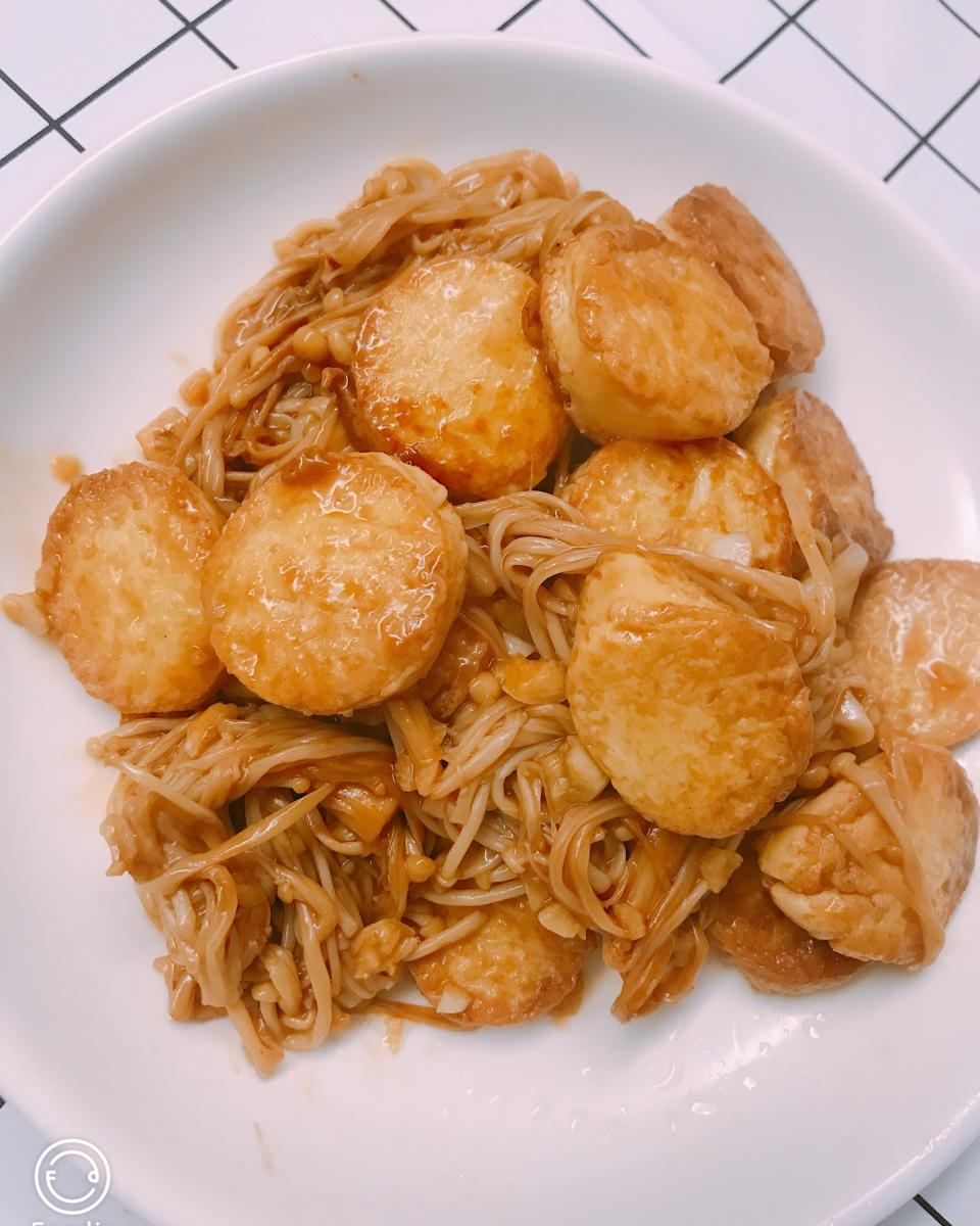 超级下饭菜--金针菇日本豆腐