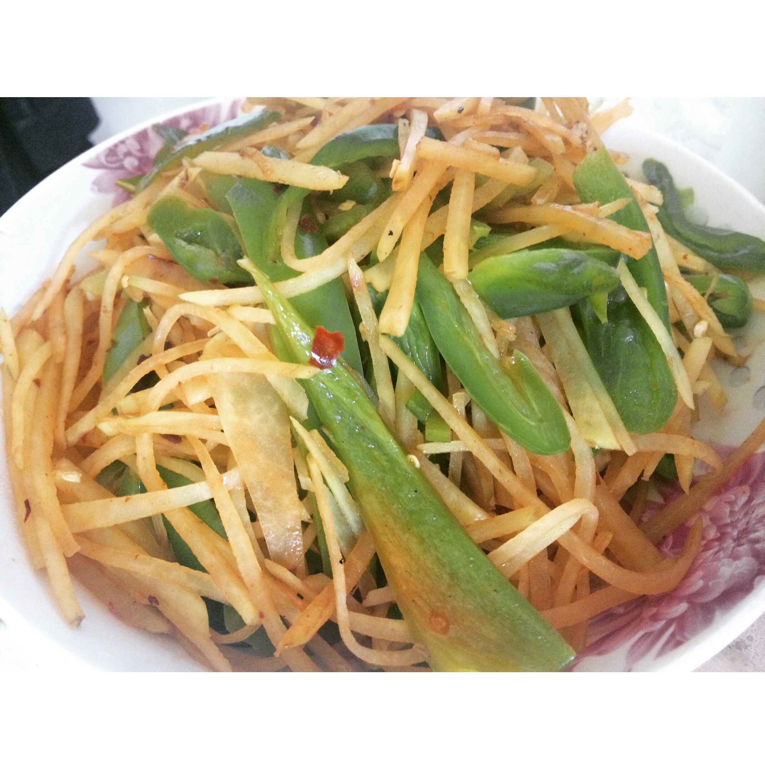 老干妈青椒土豆丝