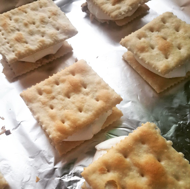 S'more 苏打饼夹烤棉花糖
