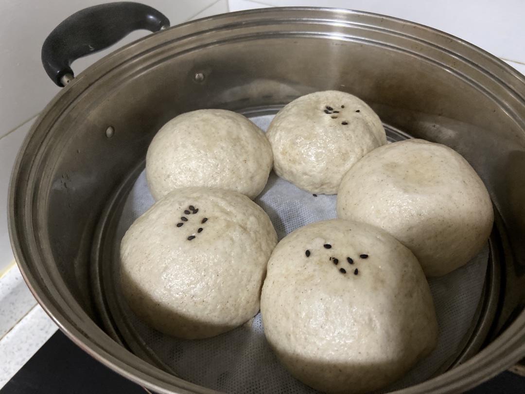 快手简易版    松软香甜   豆沙包  馒头