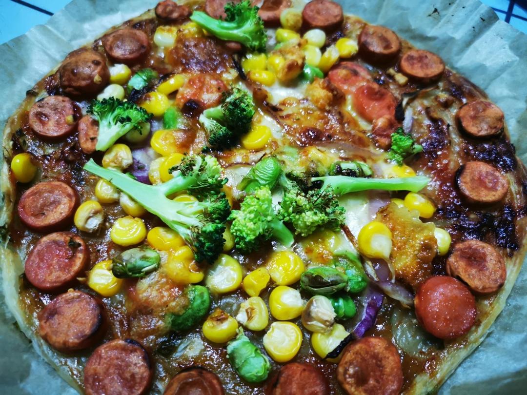 🔥无需和面❗️超好吃手抓饼披萨🍕