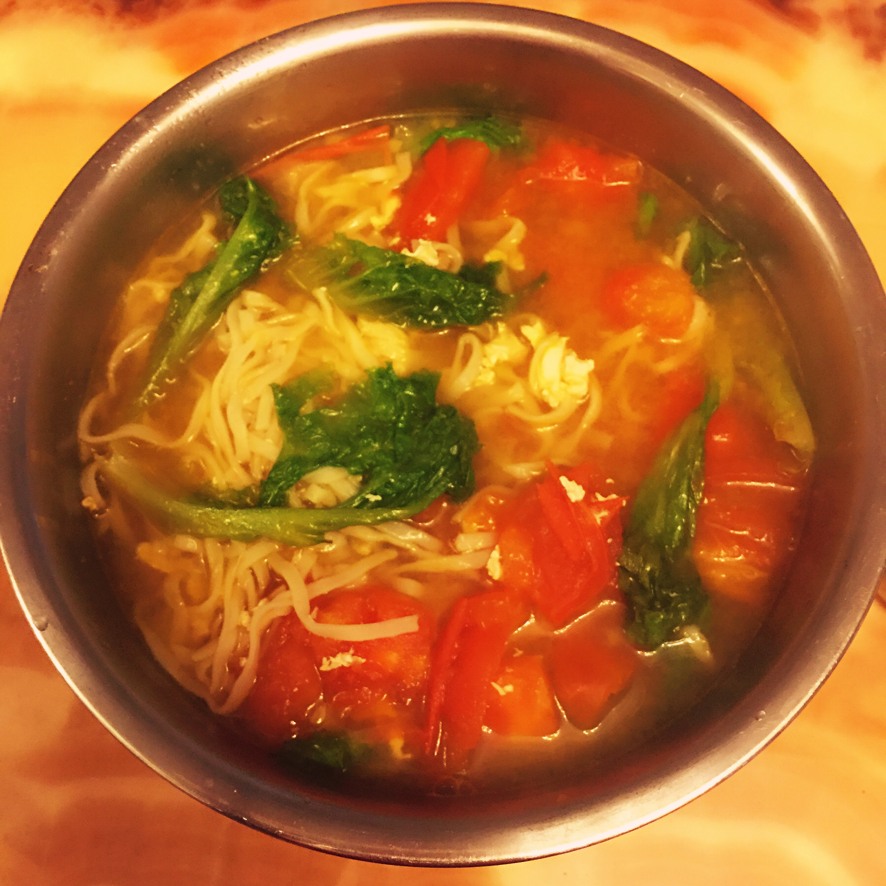 简单早饭西红柿鸡蛋挂面