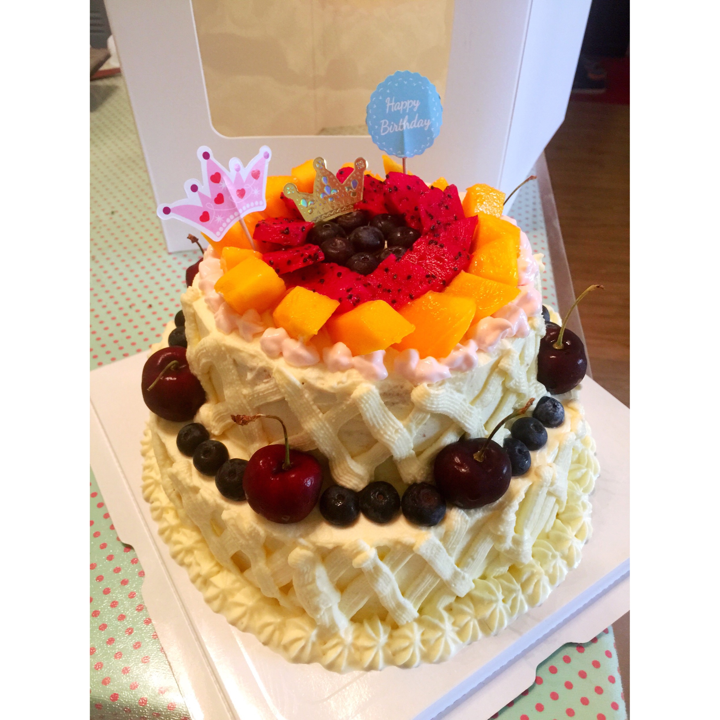 双层城堡生日蛋糕