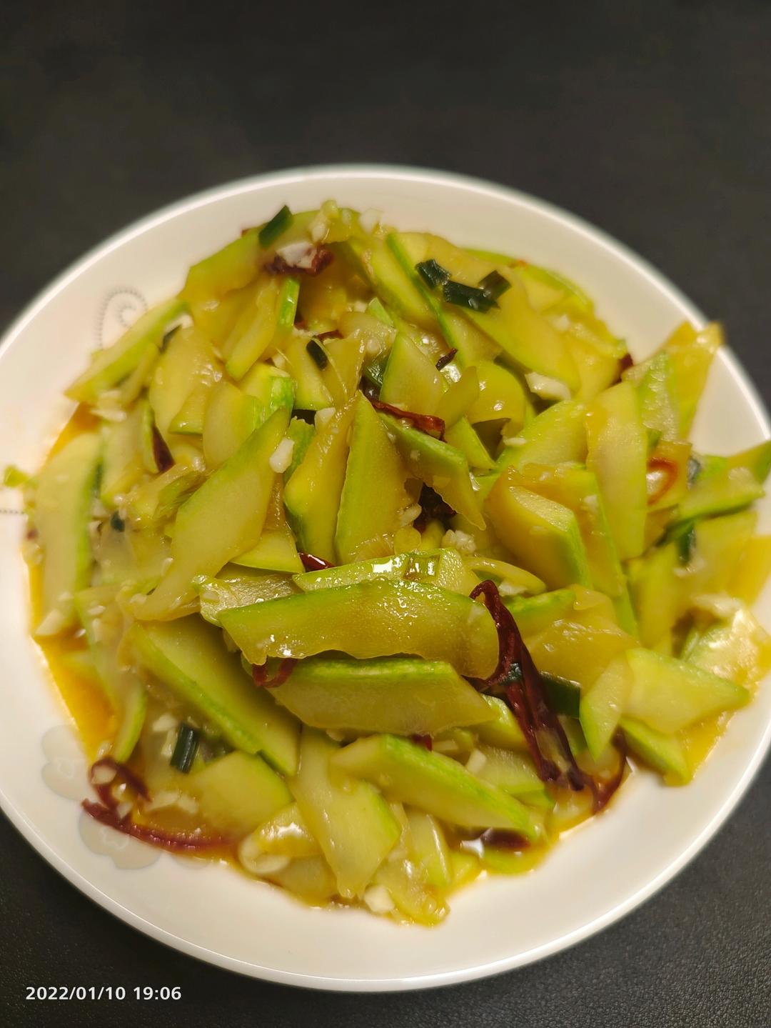 胃口大开的醋溜葫芦瓜