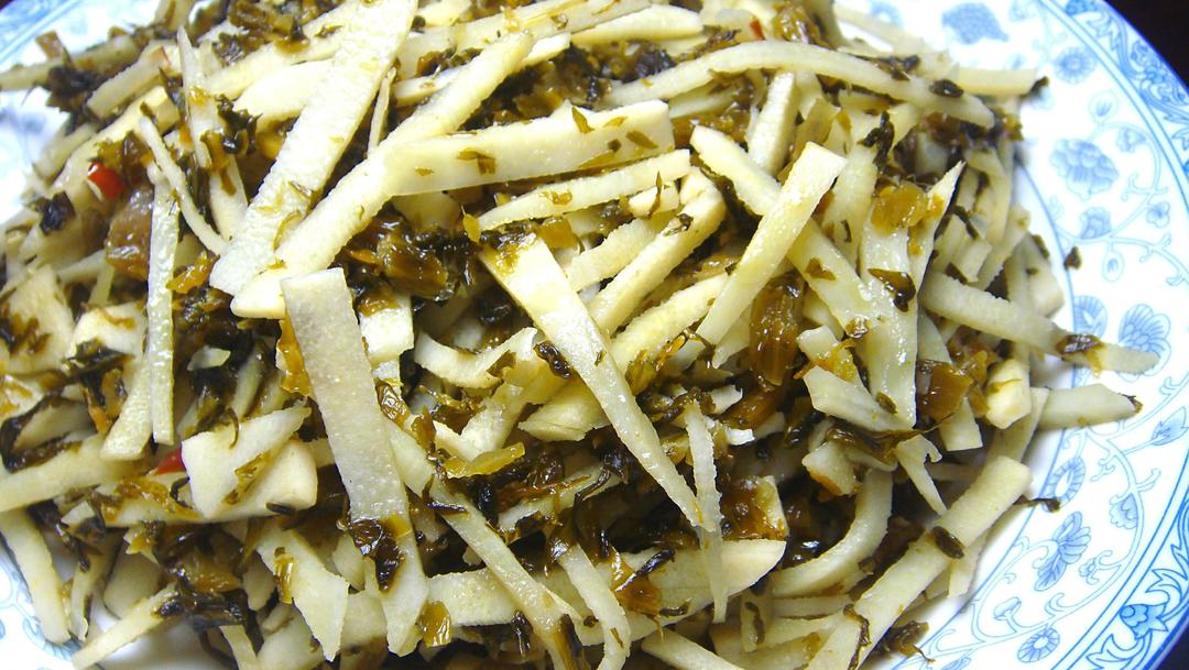 雪里蕻炒笋丝的做法