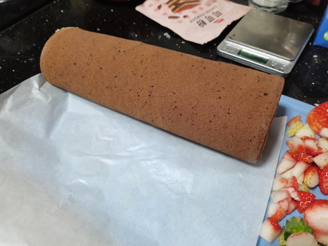 可可蛋糕卷(不消泡超浓郁巧克力口感)