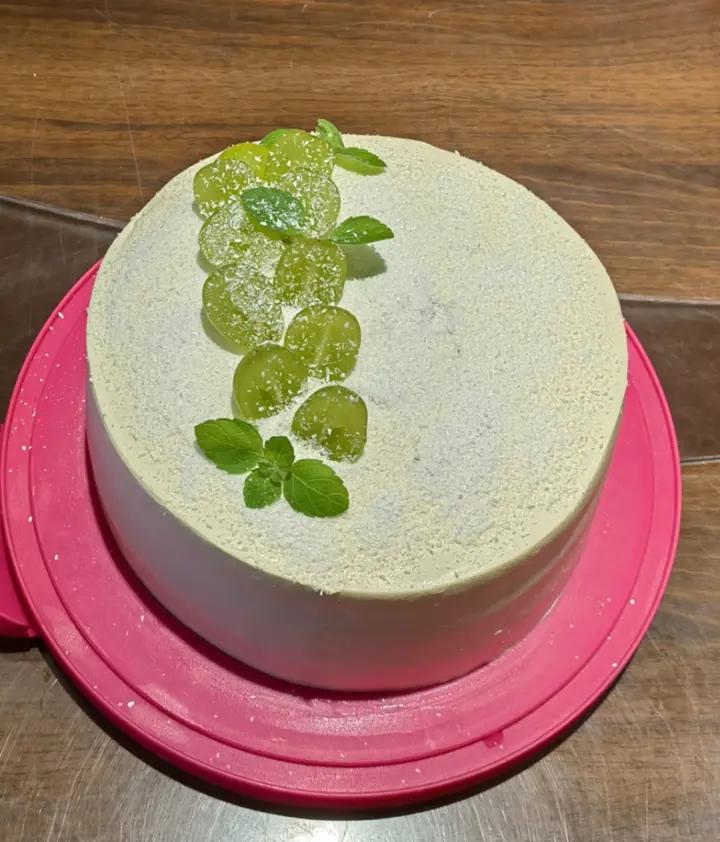 抹茶椰香(椰冻夹心)生日蛋糕