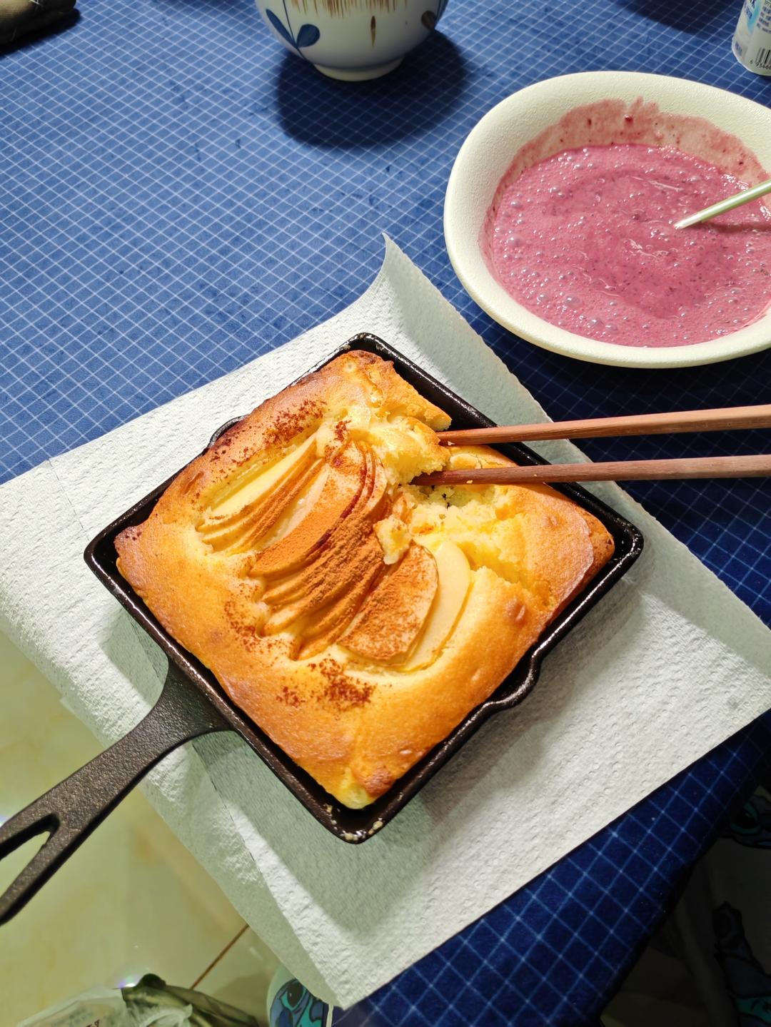 低卡肉桂苹果荷兰松饼🥞网红brunch