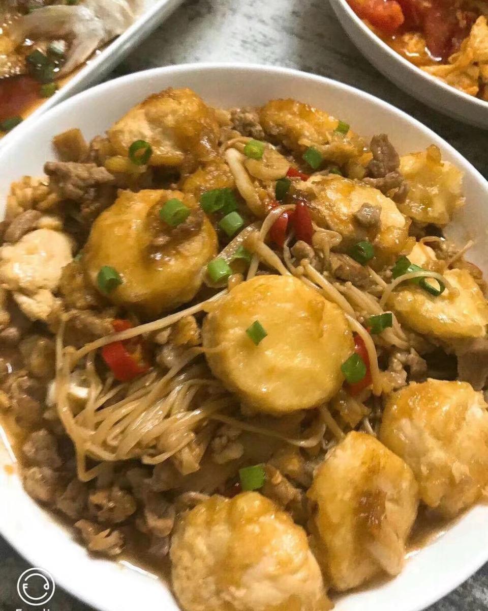超级下饭菜--金针菇日本豆腐