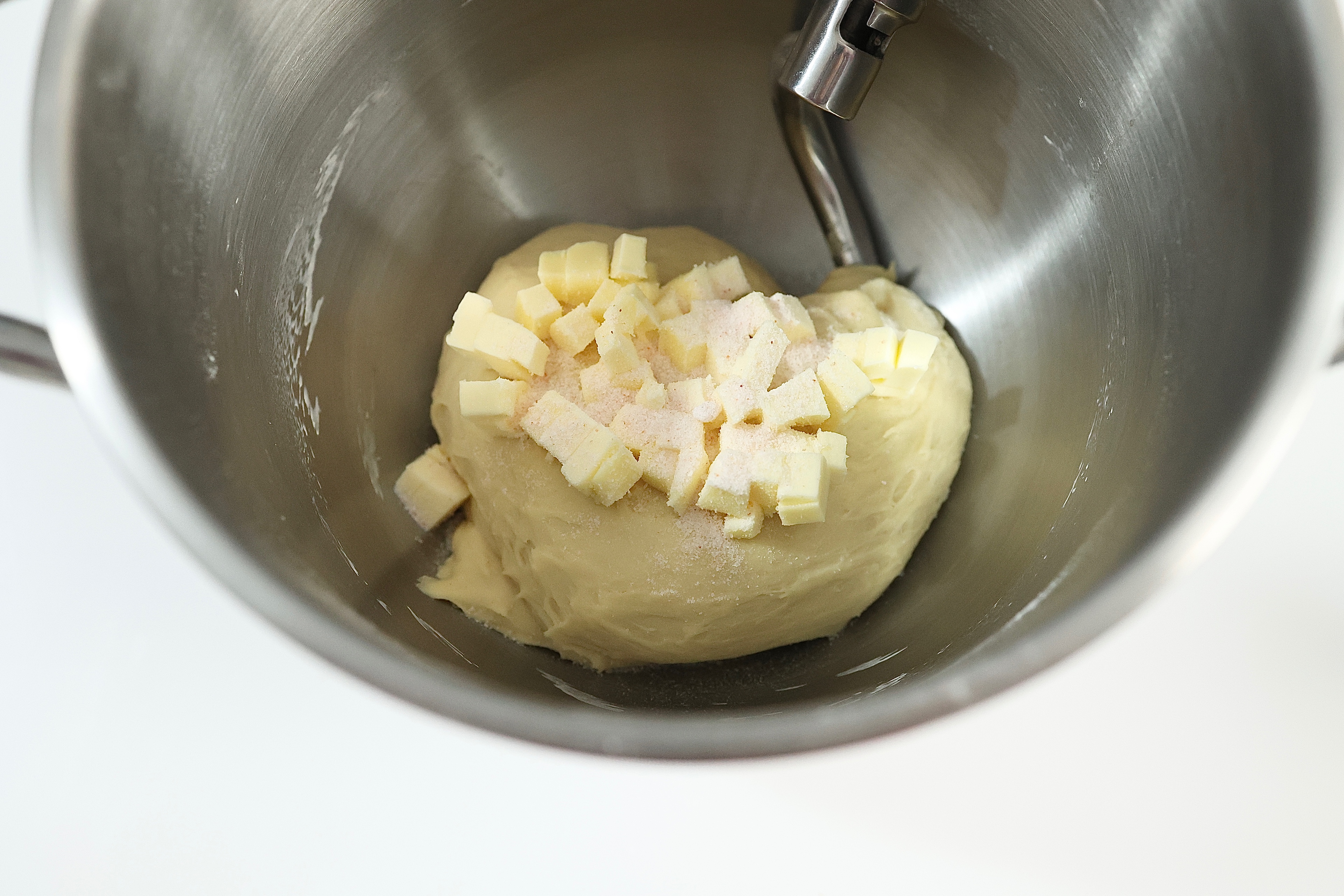 芋泥咸蛋黄吐司/250克水立方的做法 步骤3