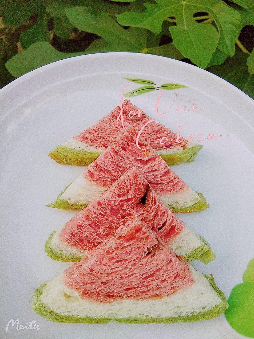 西瓜吐司(中种北海道吐司)