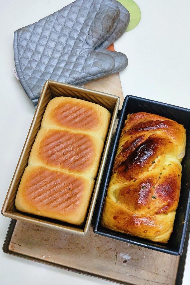 香葱肉松手撕吐司