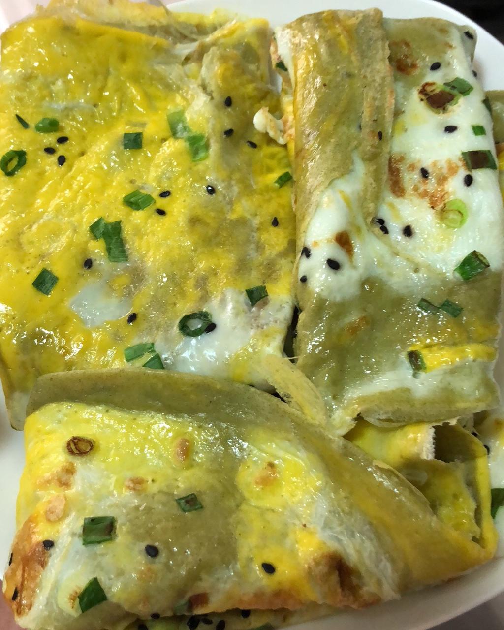 正宗天津绿豆面煎饼果子（电饼铛版）