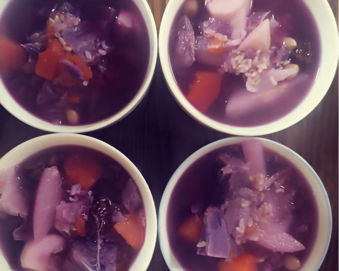 冰雪紫芋甜汤的做法