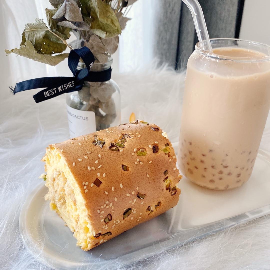 香葱肉松蛋糕卷