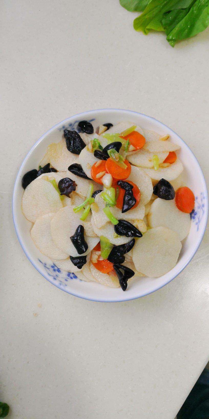 四色脆炒山药片
