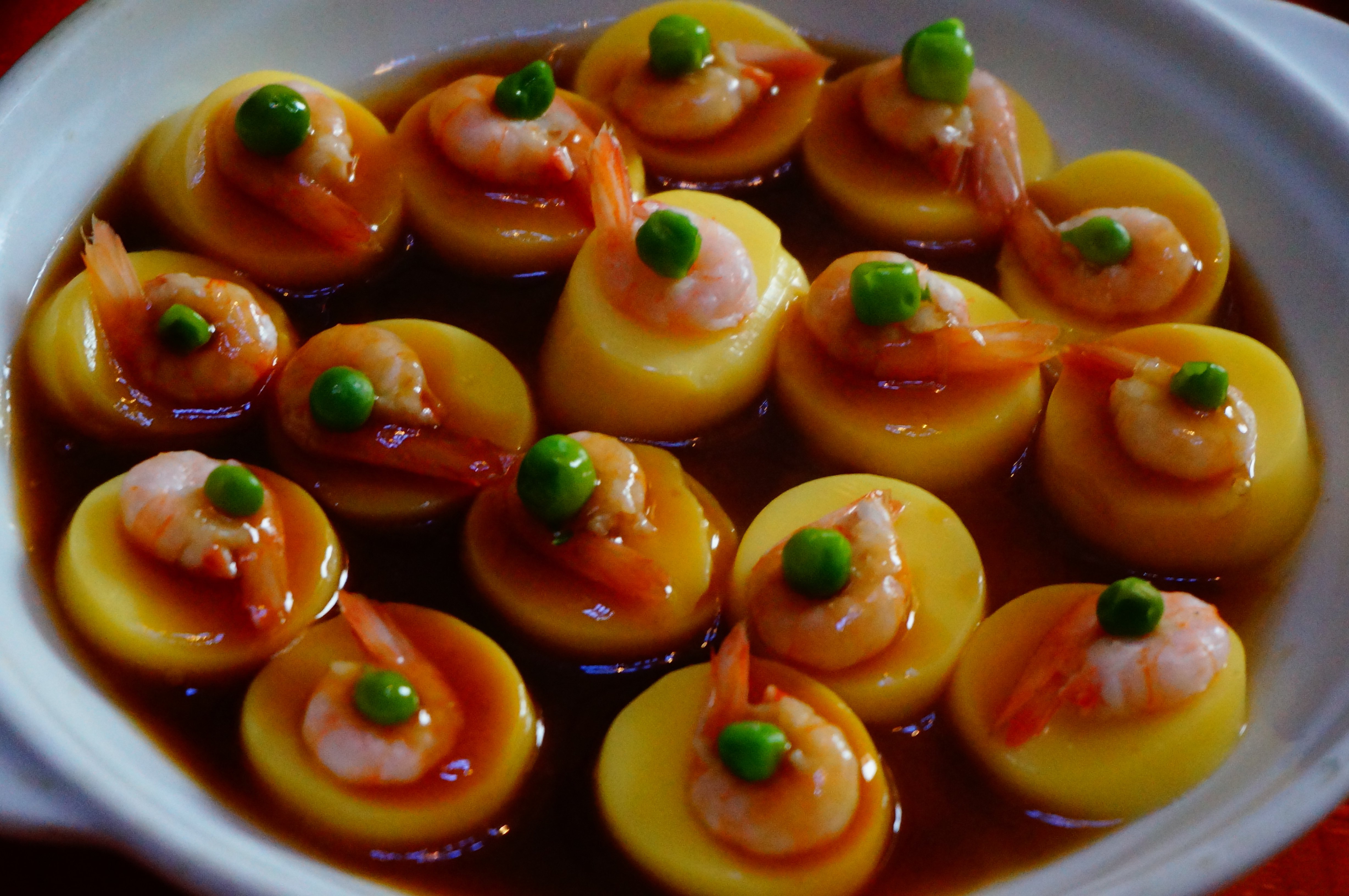 日本豆腐蒸虾仁