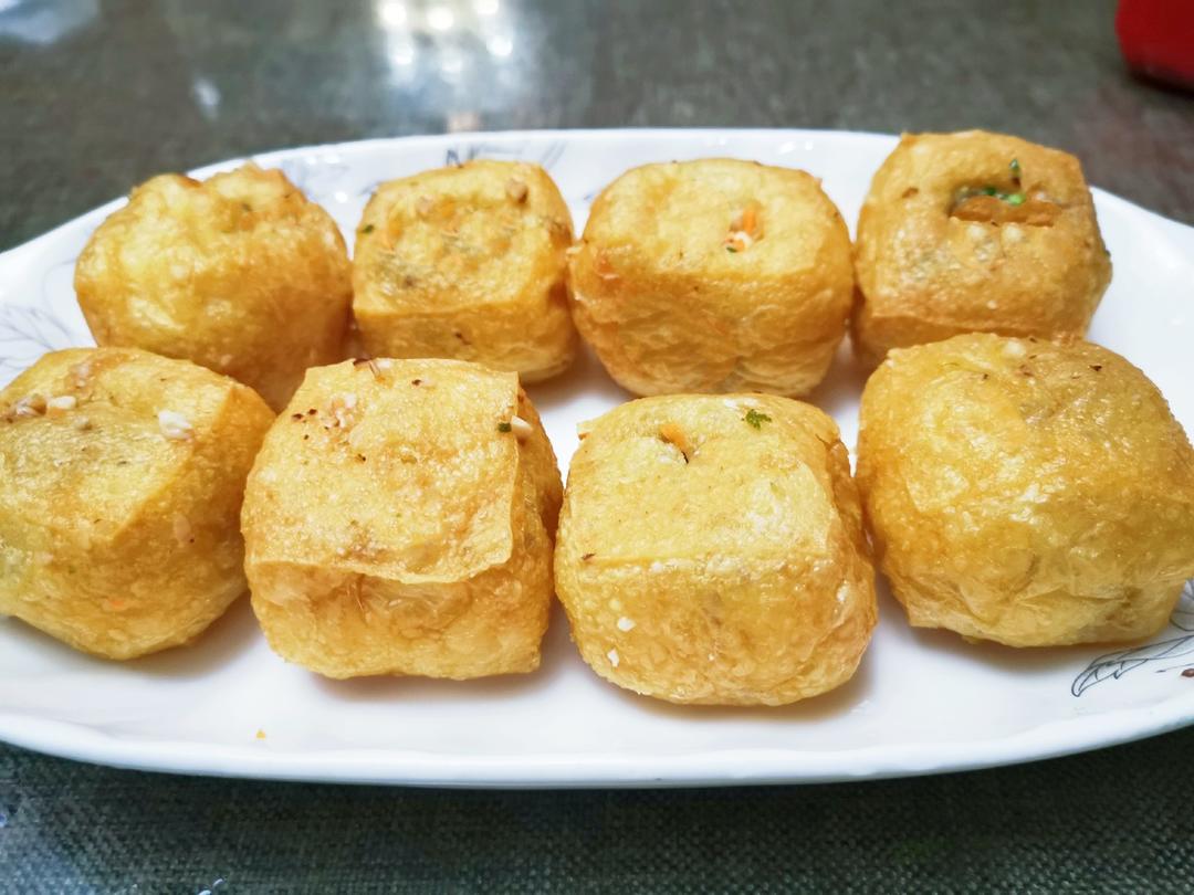 一端上桌就被秒光的时蔬肉沫酿油豆腐
