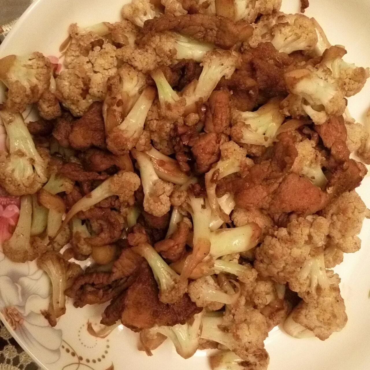 干锅花菜-新手下厨 Fried Chinese Cauliflower