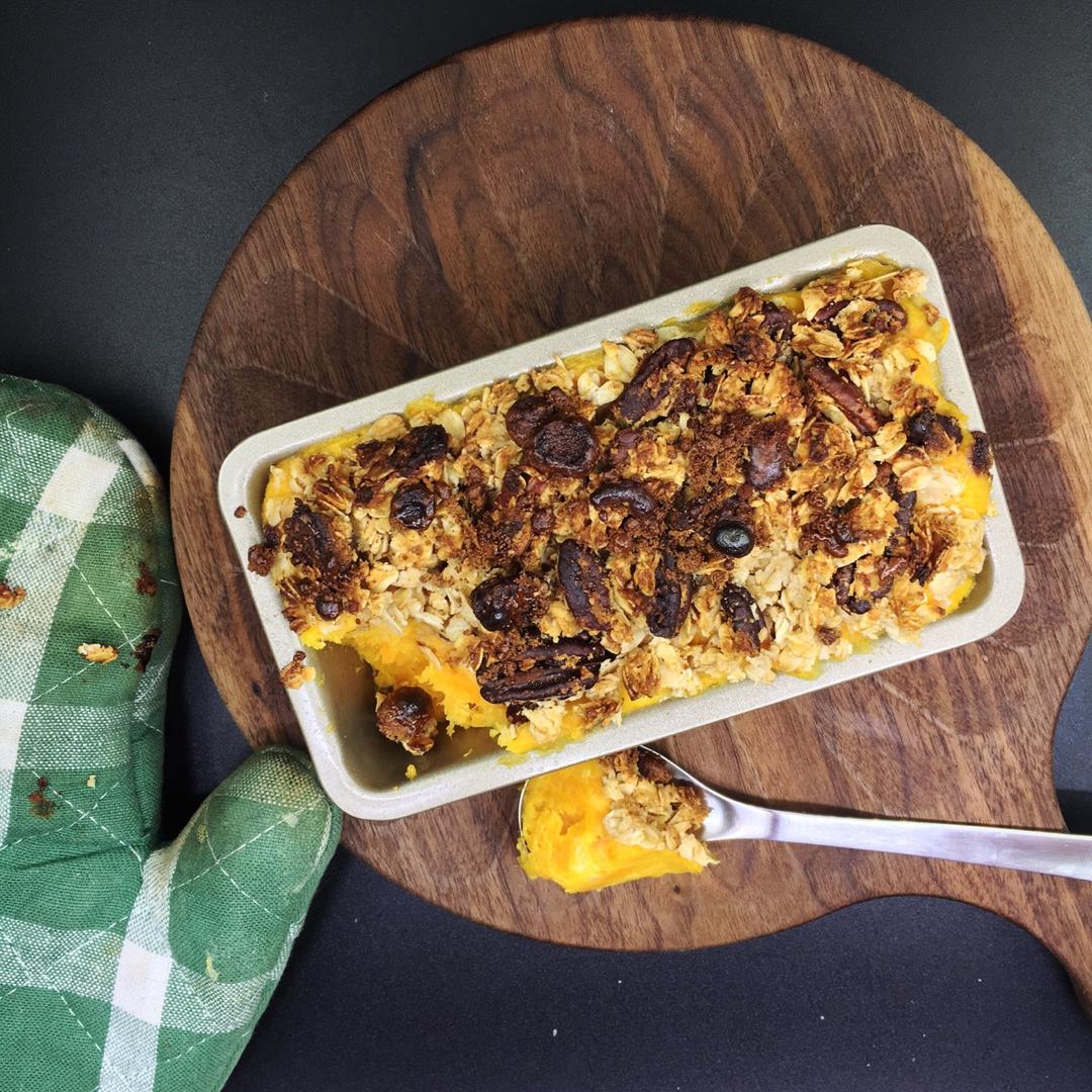 粉糯红薯泥配燕麦酥丨健康·三餐