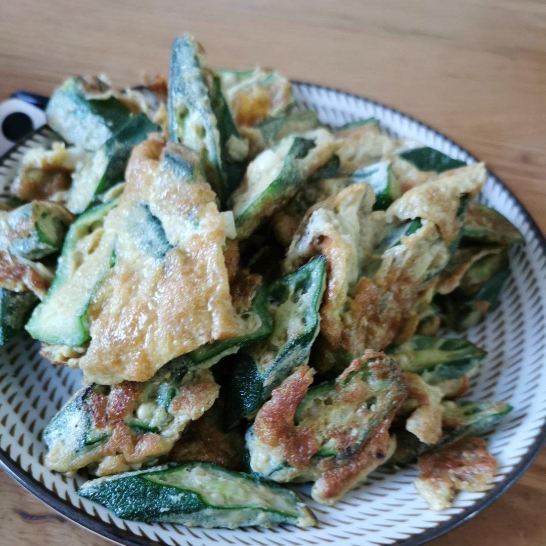 秋葵炒鸡蛋