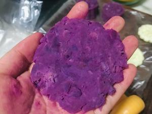 山药、紫薯月饼（不烤不煎）的做法 步骤4