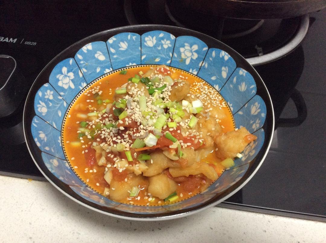 番茄鱼巴沙鱼（也可以用番茄龙利鱼），番茄酱汁超浓郁，营养又下饭！