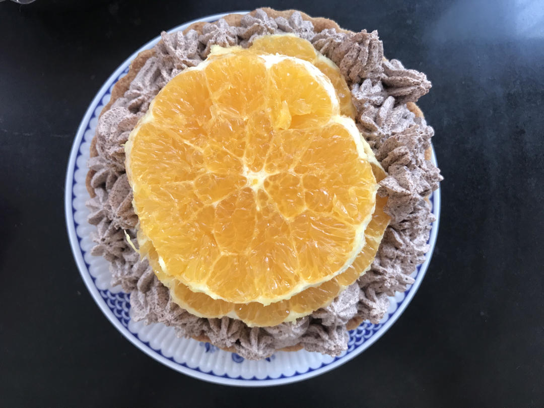 巧克力柑橘塔